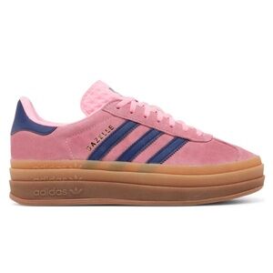 Pink adidas gazelle platform